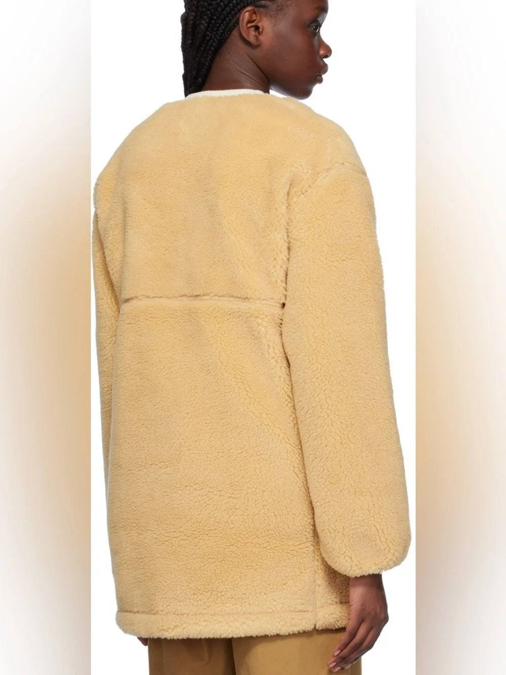 [The North Face] Light Tan Sherpa Zip Jacket - Picture 2 of 6